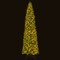 Slim 12 Ft Artificial Pre-Lit Xmas Tree with 2840 Branch Tips and 1000 LED Lights Foldable Metal Base
